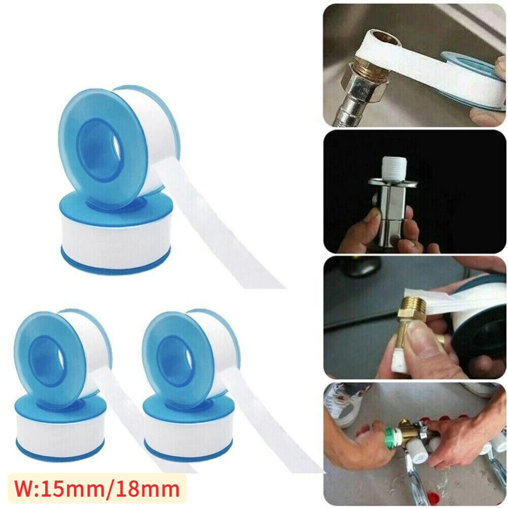 

10/20M PTFE White Threaded Sealing Tape Waterproof Adhesive Plumbers Sealing Tape Fitting Thread Seal Tape Strong Extensibility