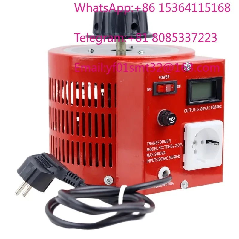 Régulateur de tension APS-2KVA, alimentation monophasée réglable 2KW, 8A 0-300V, transformateur variable Variac 220V 50/60Hz