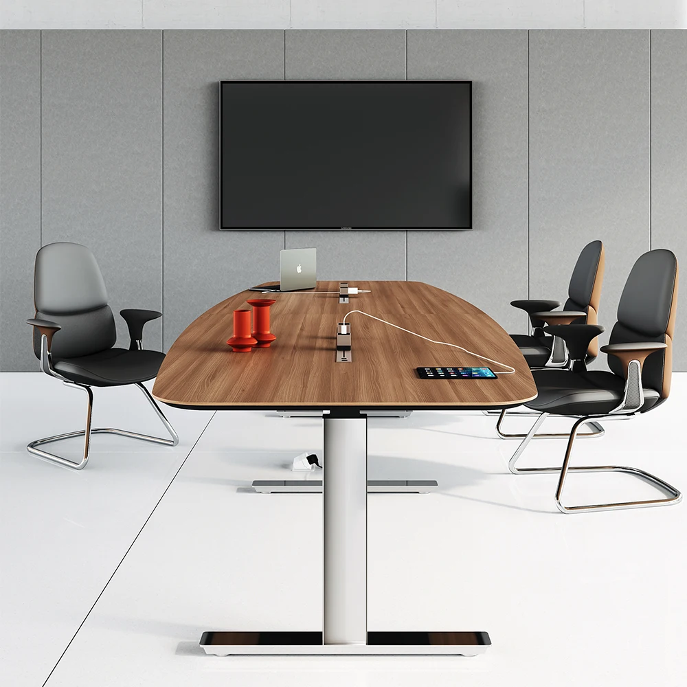 Qualitätssicherung Moderner Konferenztisch Konferenz- und Besprechungstisch Konferenztisch 8-Personen höhenverstellbarer Schreibtisch für das Büro