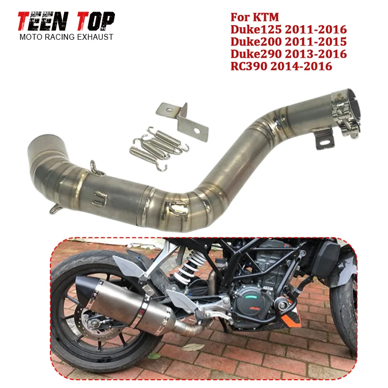 Exhaust Muffler Giannelli Black Stainless Steel X-Pro Ktm DUKE 200