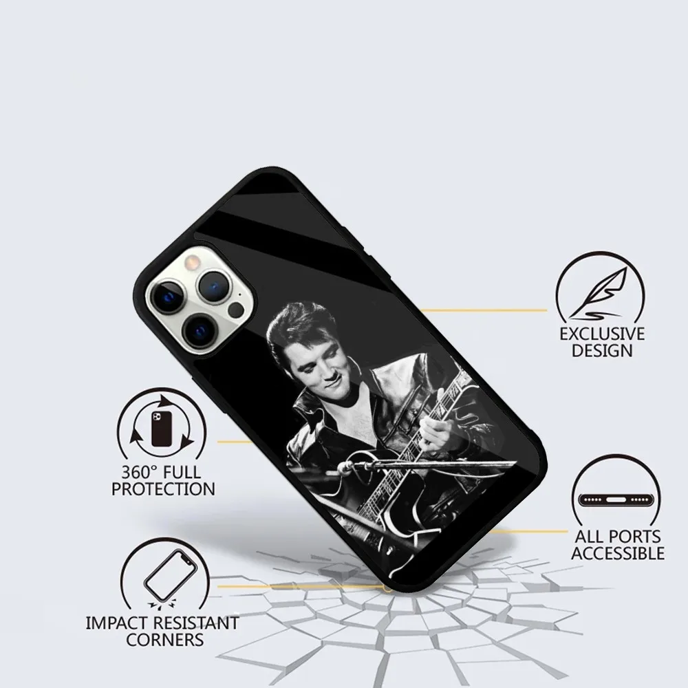 Singer E-Elvis P-Presley  Phone Case For iPhone 16,15,14,13,12,11,Plus,Pro,Max Mini Magsafe Magnetic Wireless Charging