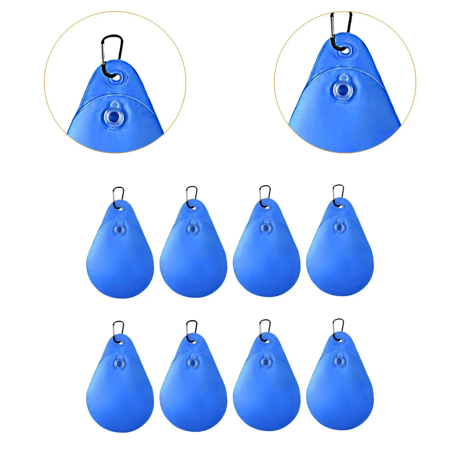 8Pcs Pool Cover Weights with Hooks High Performance Swimming Pool Cover Hanging Bag for above Ground Swimming Pool Closing Kit image 5
