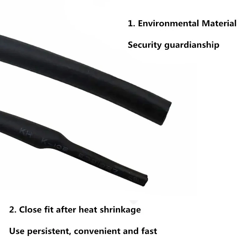 1Meter 4:1 Heat Shrink Tube With Glue Thermoretractile Heat Shrinkable Tubing Dual Wall Heat Shrink Tubing 6 8 12 16 24 40 52 72