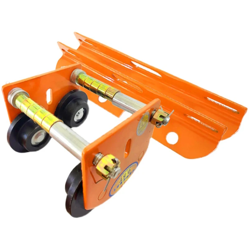 0.5T 1T Mini Electric Hoist, Hand Propelled Sports Car Household Crane  Monorail Trolley I-beam Pulley Traveling Block