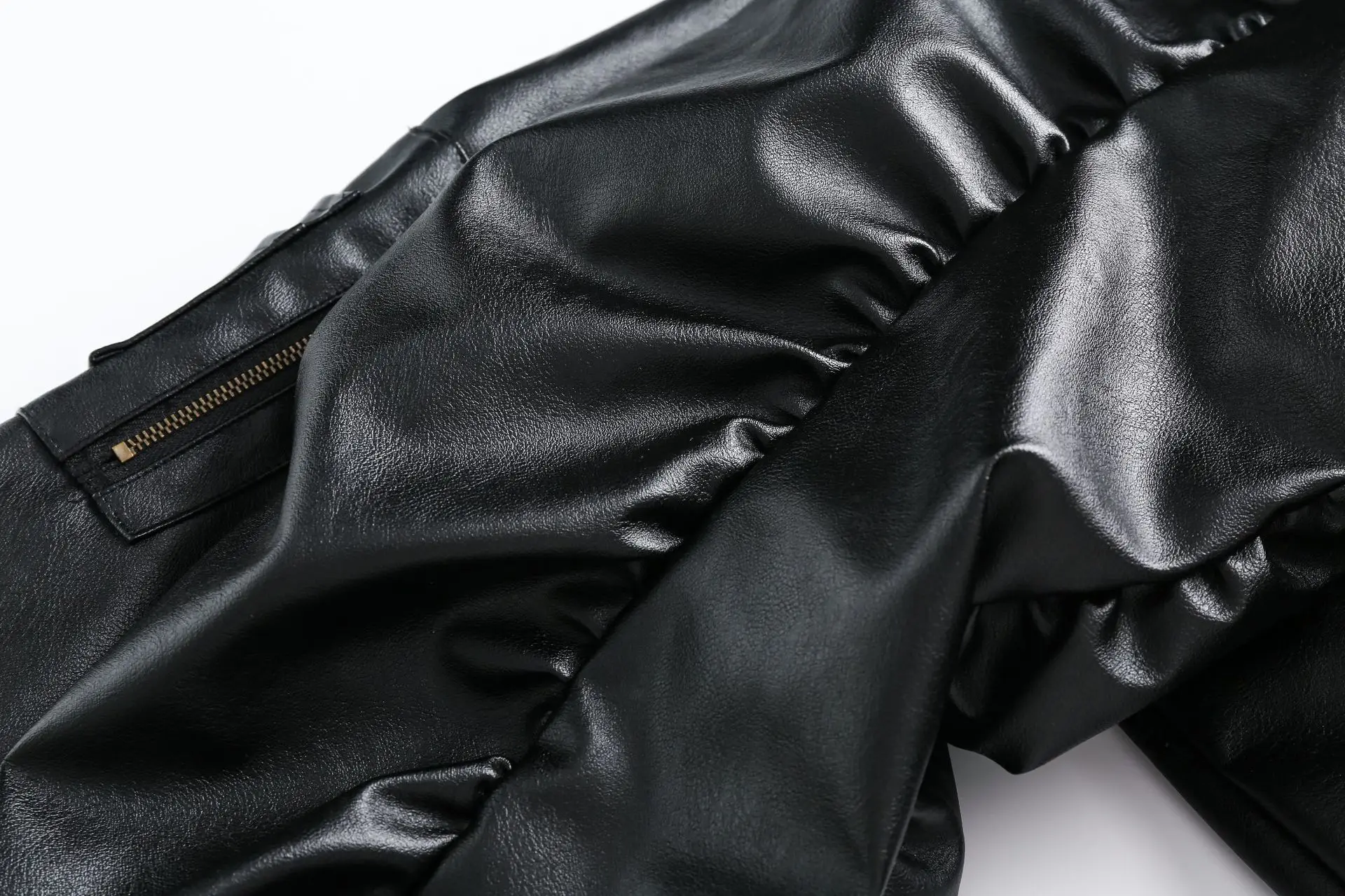 Autumn Winter Oversized Cool Black Thickened Warm Pu Leather Bomber Jacket Men Hood Luxury Clothes