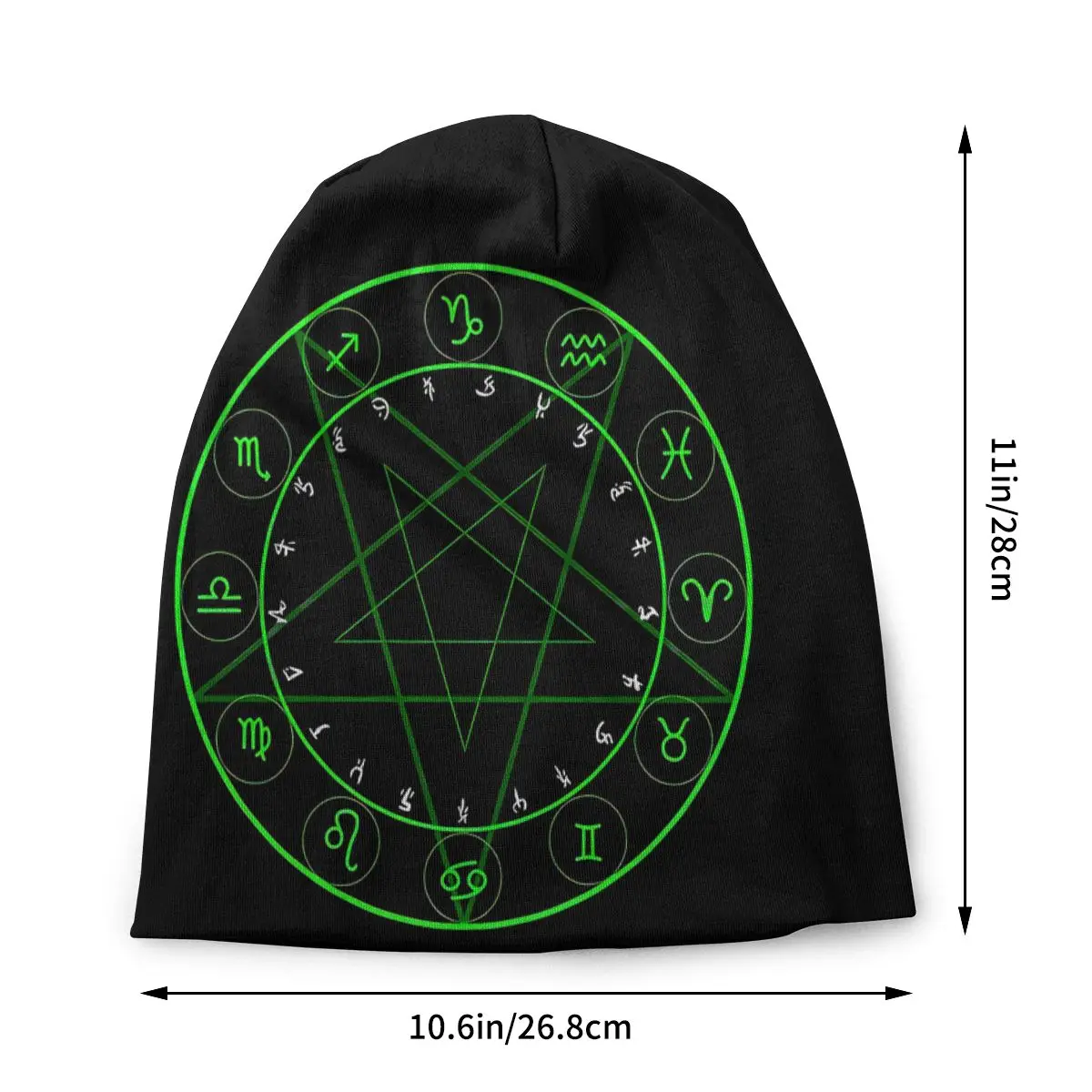 Necronomi Clock Abyssal Fashion Thin Bonnet For Men Women Cthulhu Skullies Beanies Ski Caps