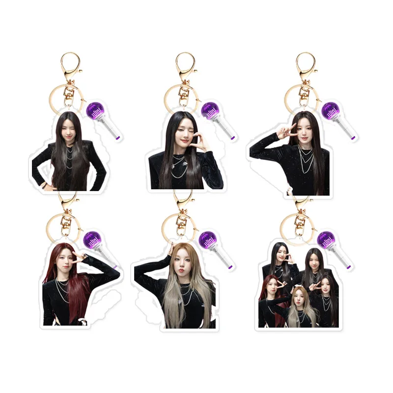 D (G) I-DLE New Album 2ND YUQI MINNIE Acrylic Keychain Pendant Week