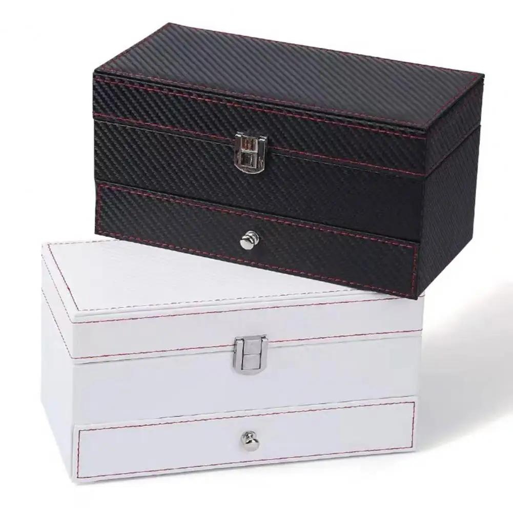 

Watch Case Capacity Double Layer Watch Jewelry Storage Box for Quick Classification of Watches Rings Bracelets Glasses Watch