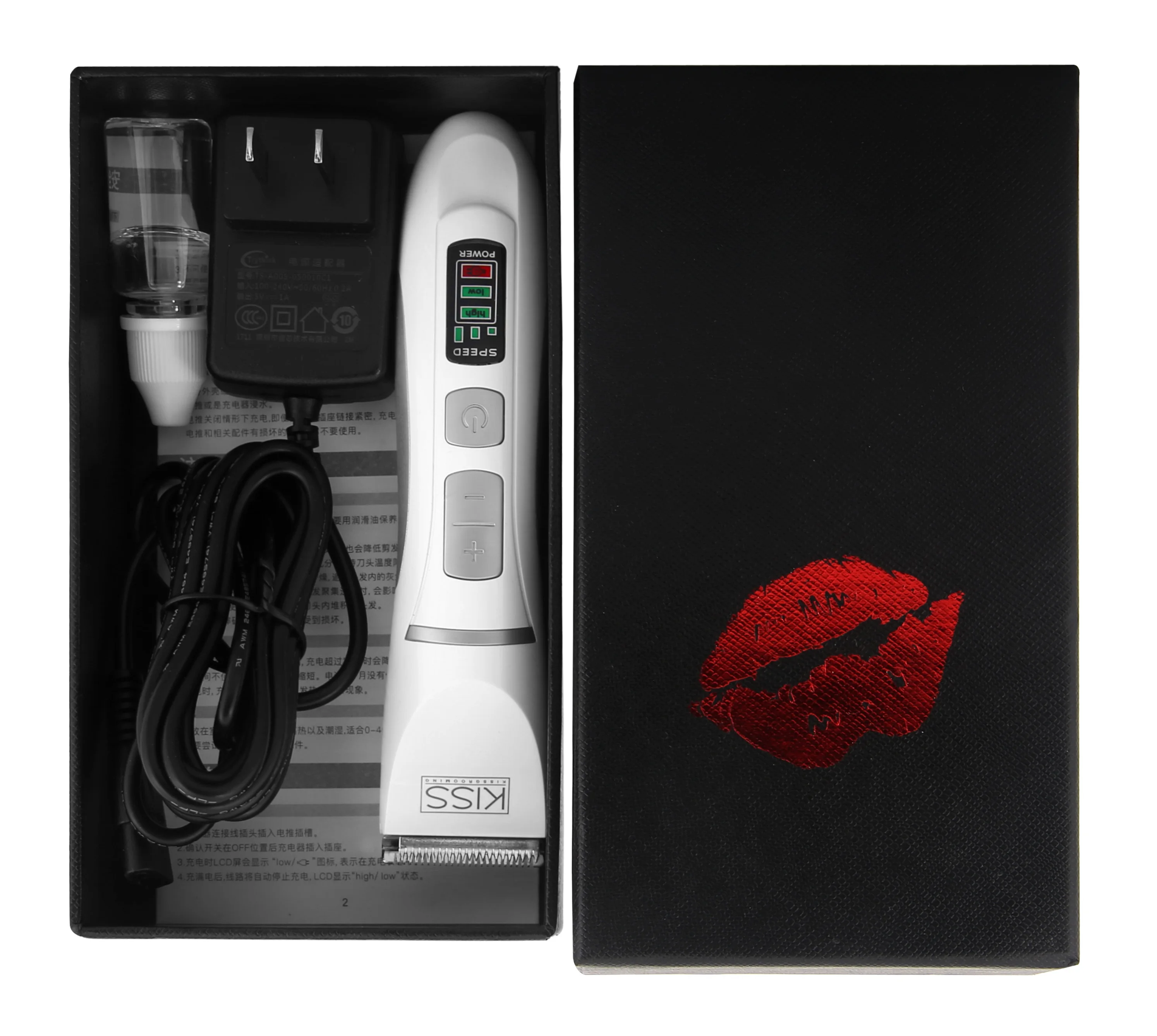Factory Direct Rechargeable Pet Trimmer Electric Clippers Cutting Supplies Stainless Steel Pet Grooming Tools