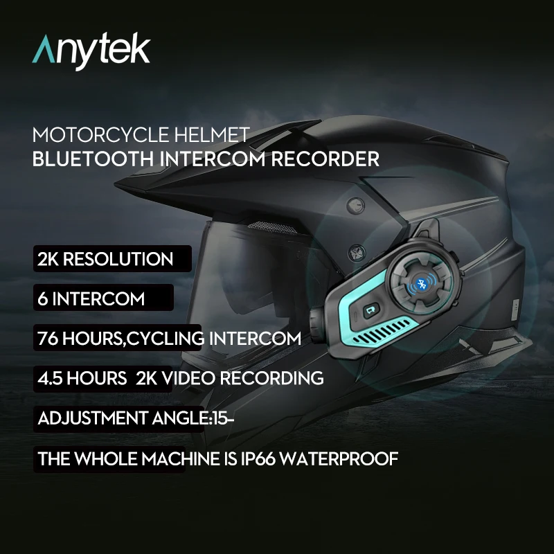 Anytek S40 2K UHD WIFI  Water-proof Helmet Sports DV Action Camcorder For Cycling Riding Camera Motorbike Video Digital Camera