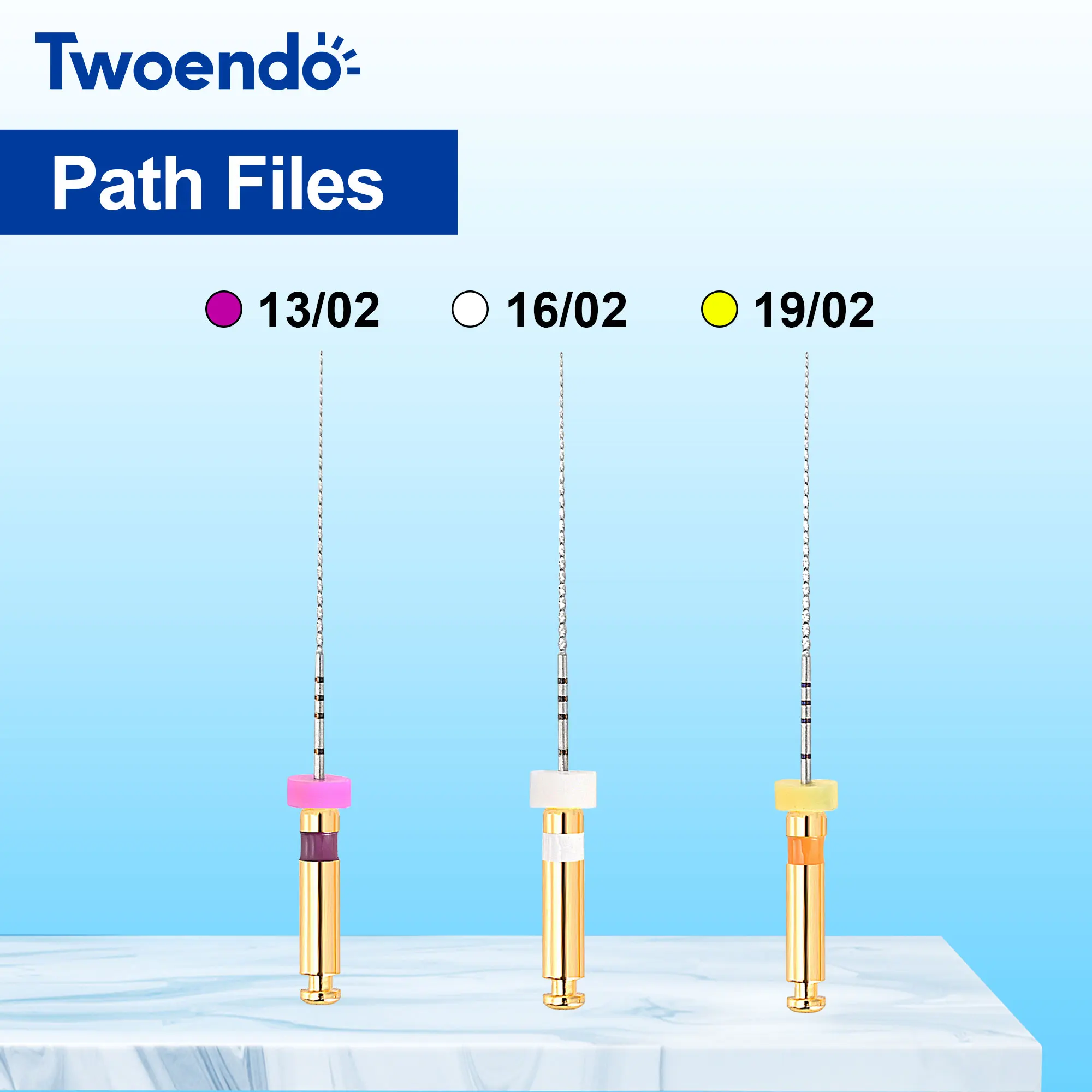Twoendo Zahnmedizin Wurzelkanal-Rotationsfeilen Path Glide Feilen 21/25mm Endo-Motor-Feilen Instrument für Zahnmedizin