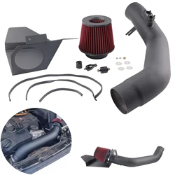Air Intake System Parts Pipe Kit + Heat Shield Red For BMW 12-15 335i/14-16 435i M235i /16 M2 N55 3.0L Turbo