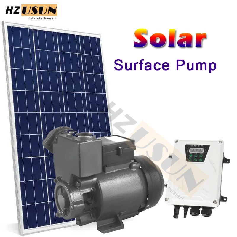 

24V 48V 180W Small Solar Powered DC Surface Self Priming Booster Water Pump Kit with MPPT Controller for Farm Irrigation