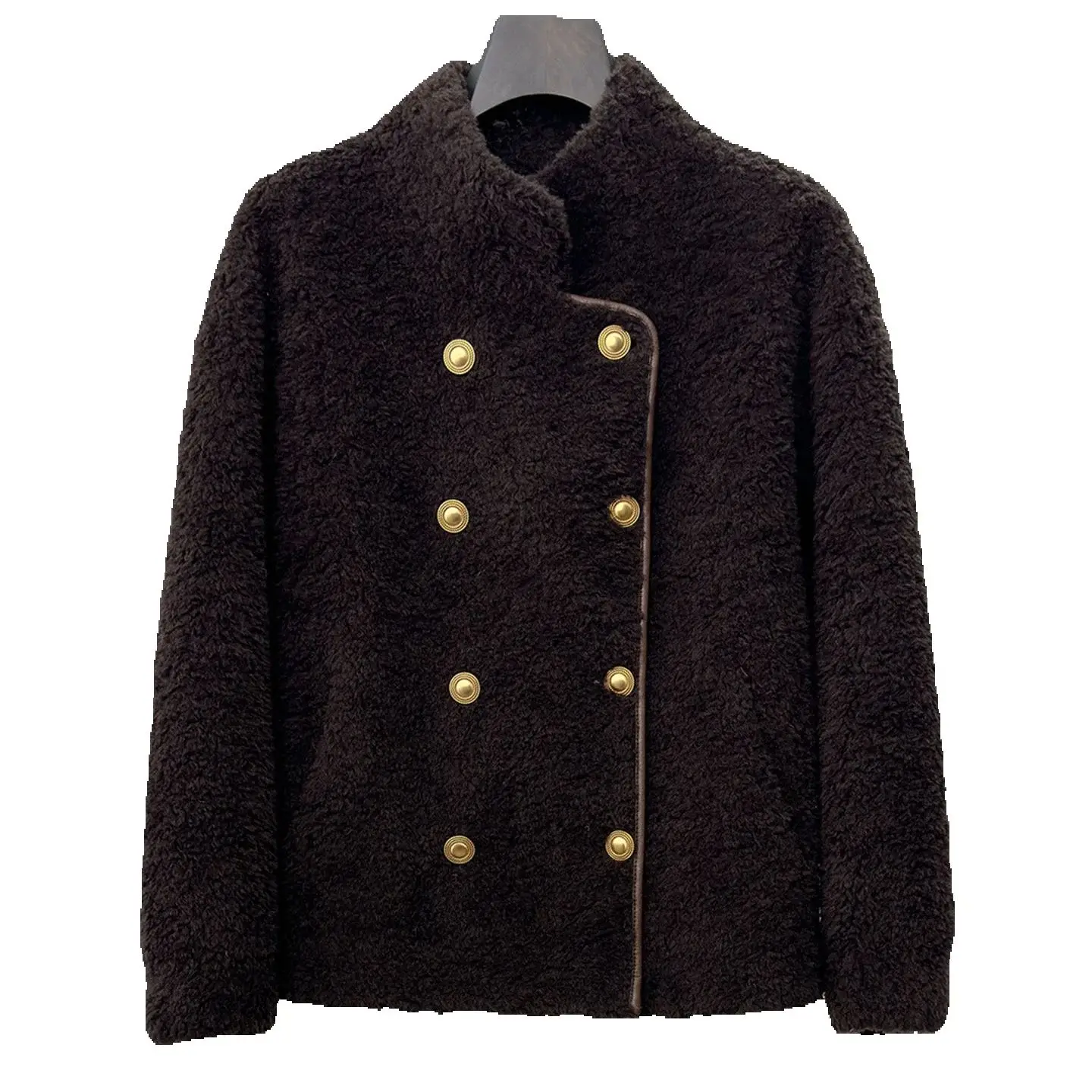 

100 lambskin Korean version 2025 Winter new style fur coat for women, short lambskin overcoat