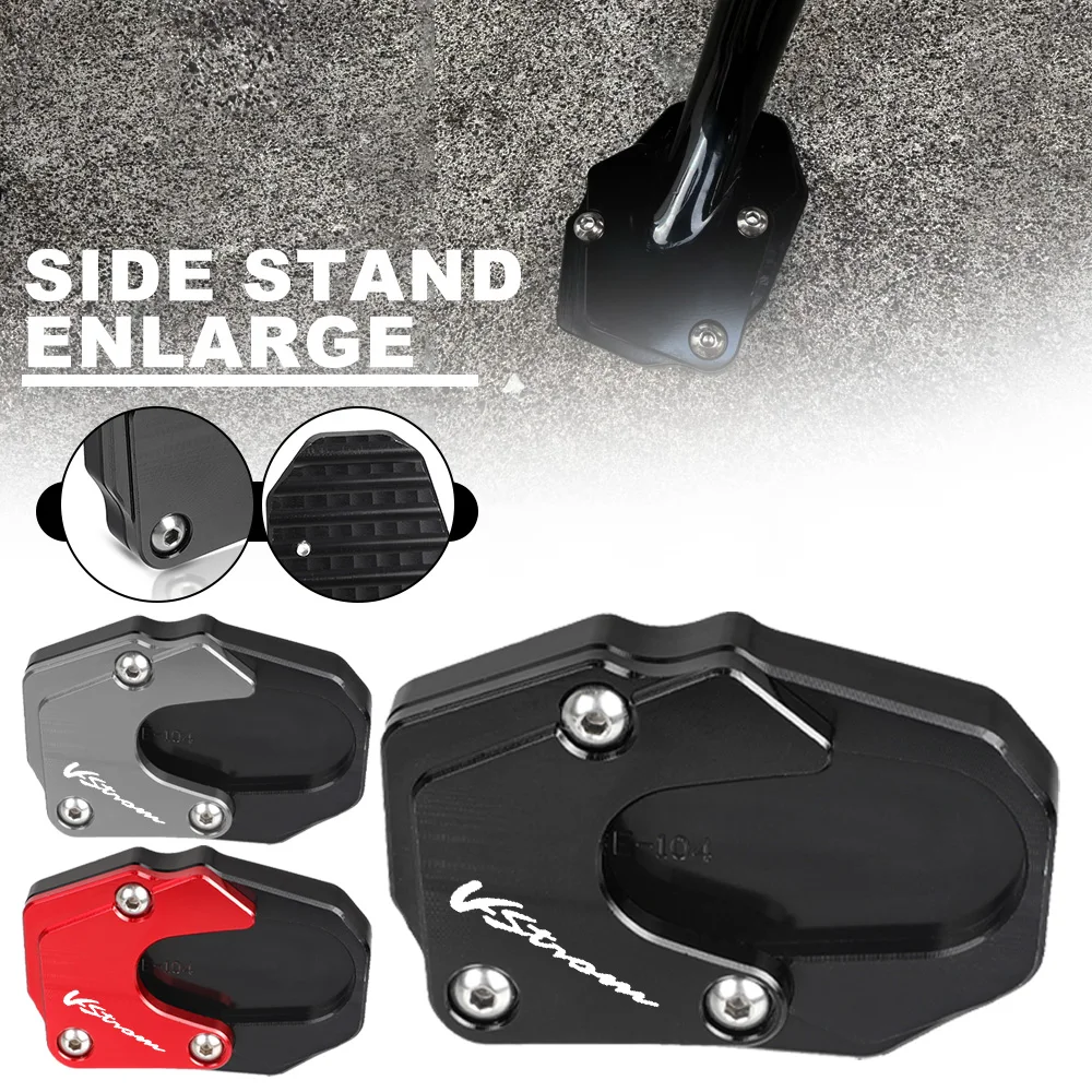 

2023 2024 2025 For SUZUKI VSTROM V-STORM 800 1050 DE 800DE 1050DE Motorcycle Side Stand Enlarger Pad Kickstand Extension Plate