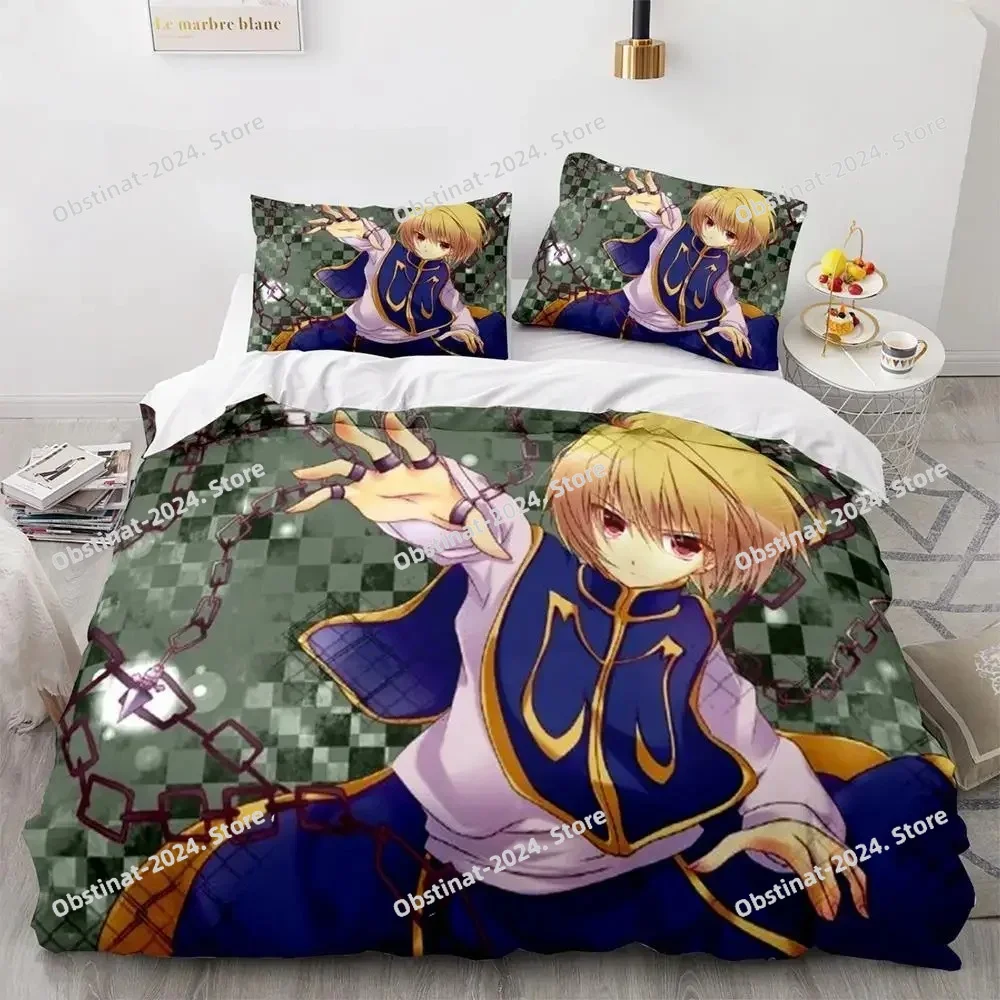 

HUNTER×HUNTER Bedding Set Single Twin Full Queen King Size Bed Set Adult Kid Bedroom Duvet cover Sets bed furniture set bedroom