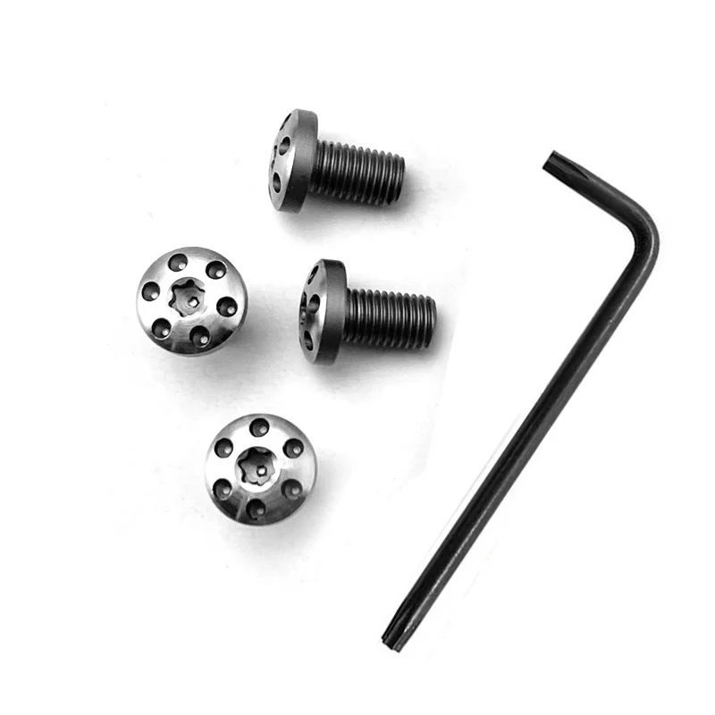 1 Set Grip Handle Screws with Key for 1911 Models Kublai Khan P4 Wood Guard DIY Making Repair Accessories Part Nails Replace