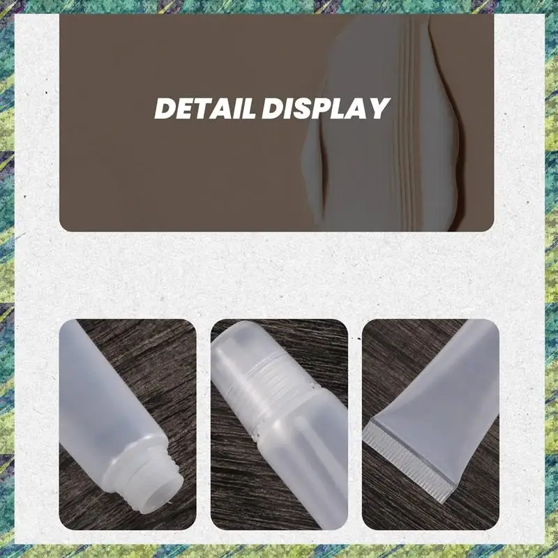 

Nana 50 Pack 10Ml Lip Gloss Tubes Empty Lotion Refill Tubes Soft Squeeze Tubes For DIY Travel Distribution Bottle