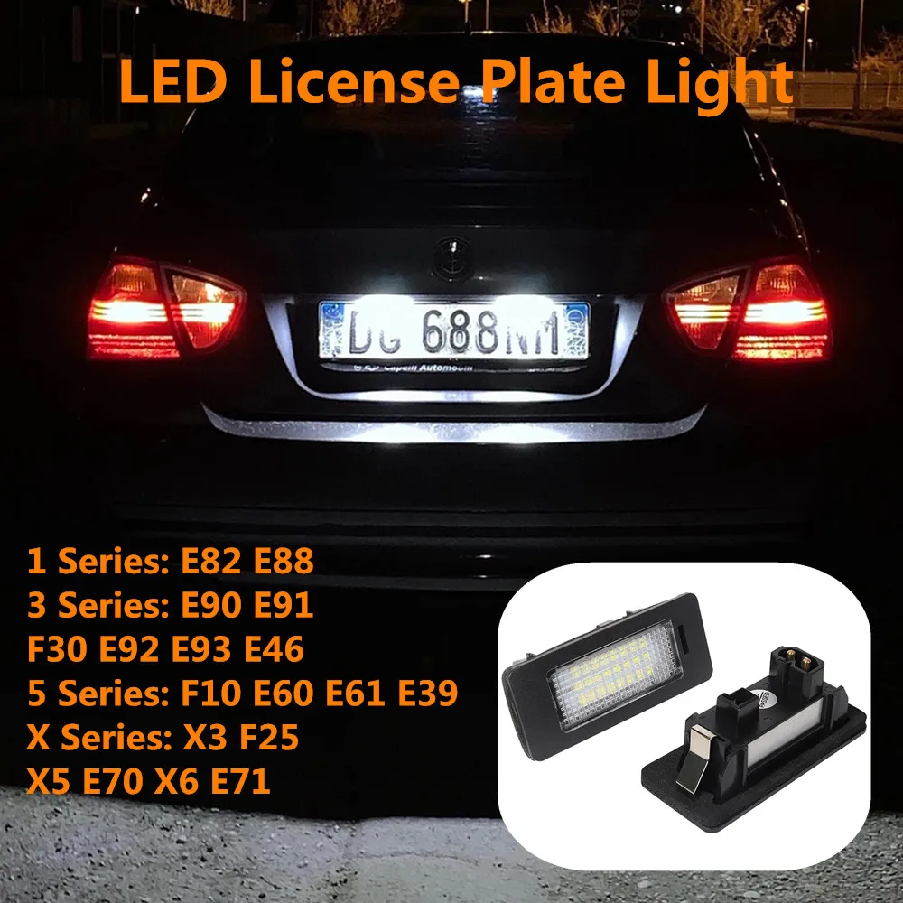 Weiße LED Kennzeichenbeleuchtung für BMW E90 E91