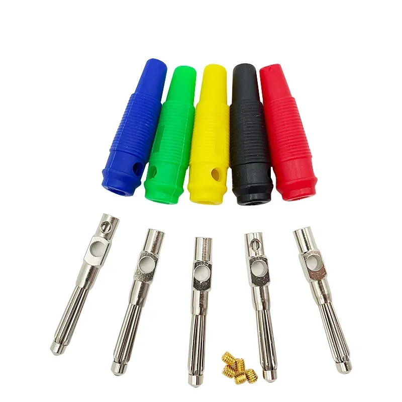 20/100/500Pcs 4MM Banana Plug Audio Speaker Connectors Amplifier Binding Post Jack Plug for Cable Terminals