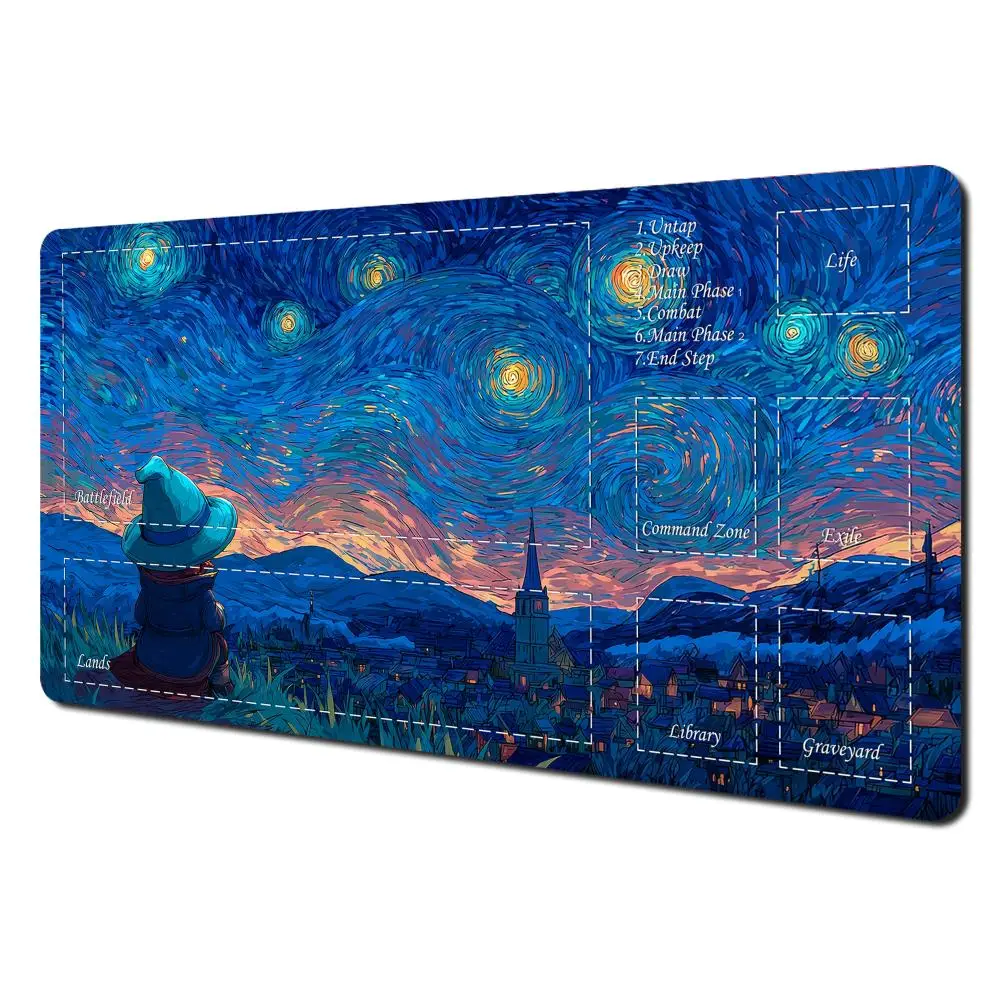 Van Gogh Starry Night Magic Playmat 60x35cm Gaming Mat