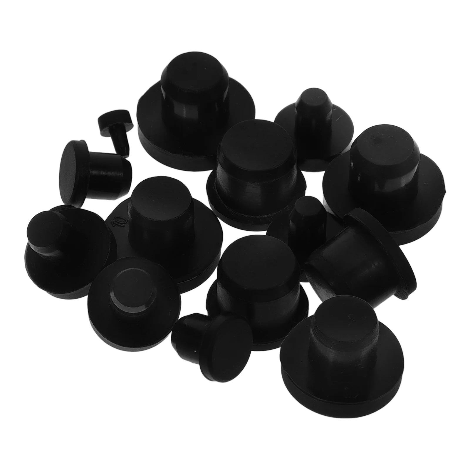 

1 set Silicone Stopper for Salt Pepper Bottle Flower Pot Hole Mini Plugs Reusable Black Stoppers Corks Sealer Bathroom