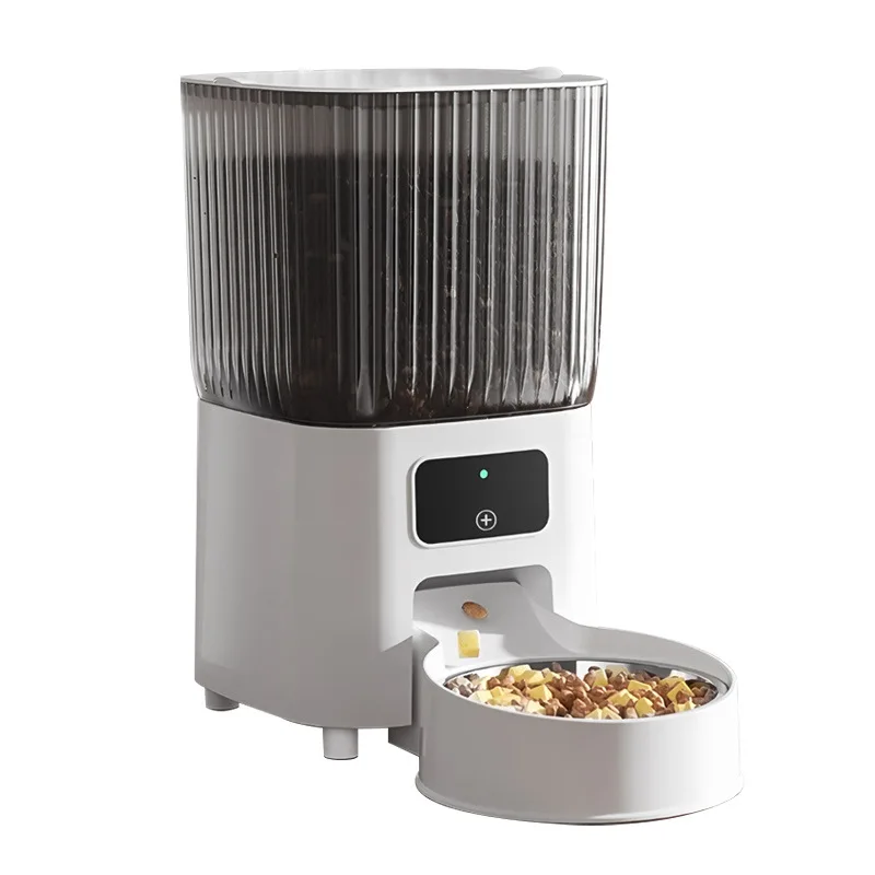 

Automatic Pet Feeder Cat Food Dispenser Timed Portion Control Voice Remote Wifi Camera Smart Feeding Device for Home and Travel