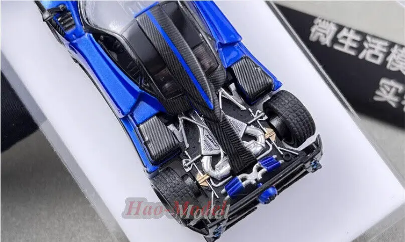 HKM 1/64 For Pagani Zonda 760 LH Alloy Car Model Diecast Simulation Kids Toys Boys Birthday Gifts Hobby Display Collection Blue