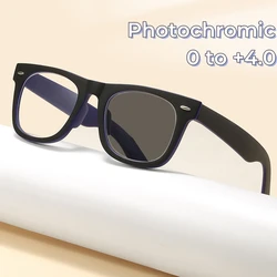 Photochromic High-definition Reading Glasses Indoor Outdoor Dual-use Presbyopia Glasses Anti Blue Light Color Changing Glasses