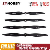 1PC Carbon Fiber Electric Propeller  Wooden Prop for RC Airplane, Propeller, CW, 18x8, 19x10, 20x10, 22x10, 16x08, 17x08, 1Pc