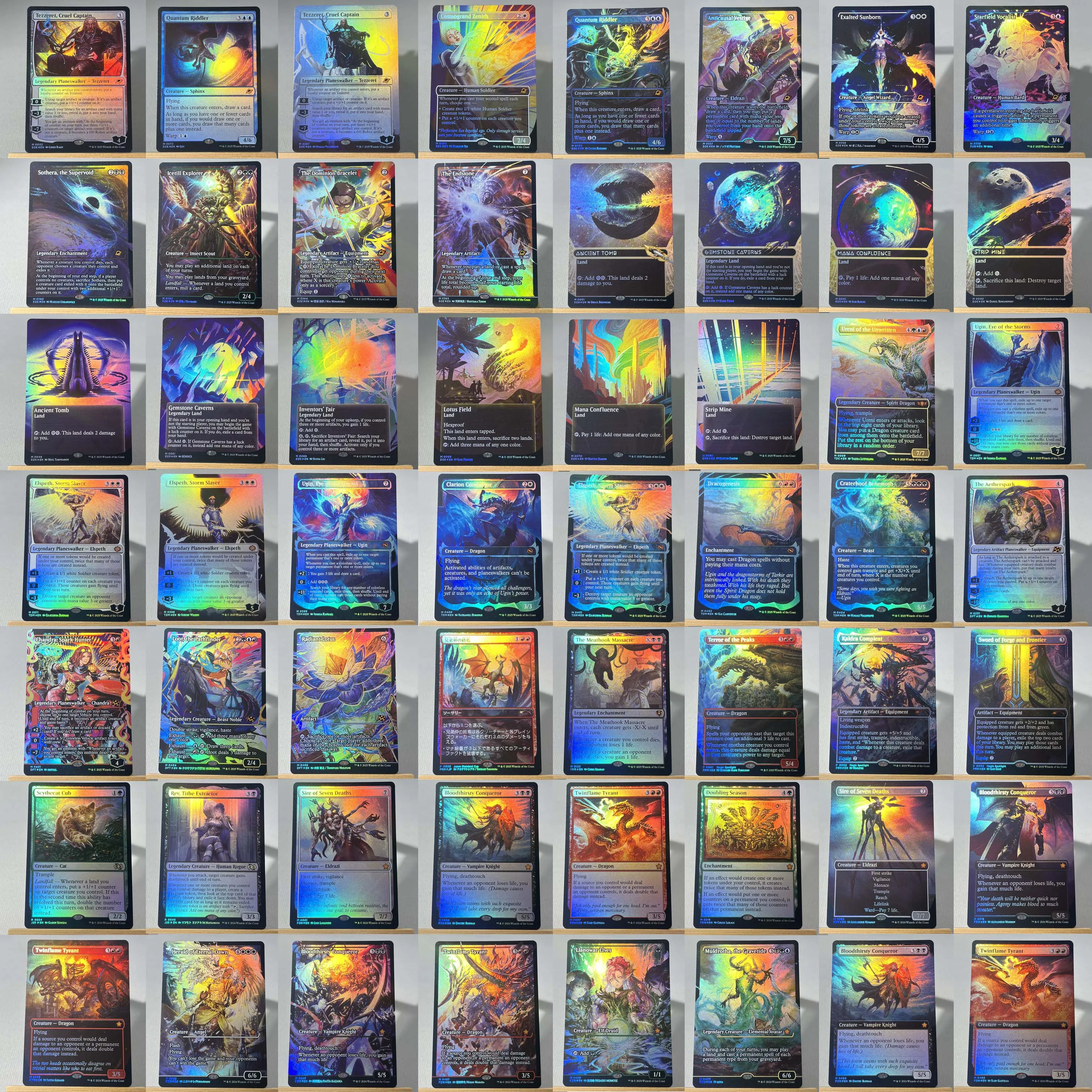 Whole Set TCG Cards for Home Play Proxy magical power9 beta fetch lands VMA dual  shock land The One Ring gathering Sol Ring