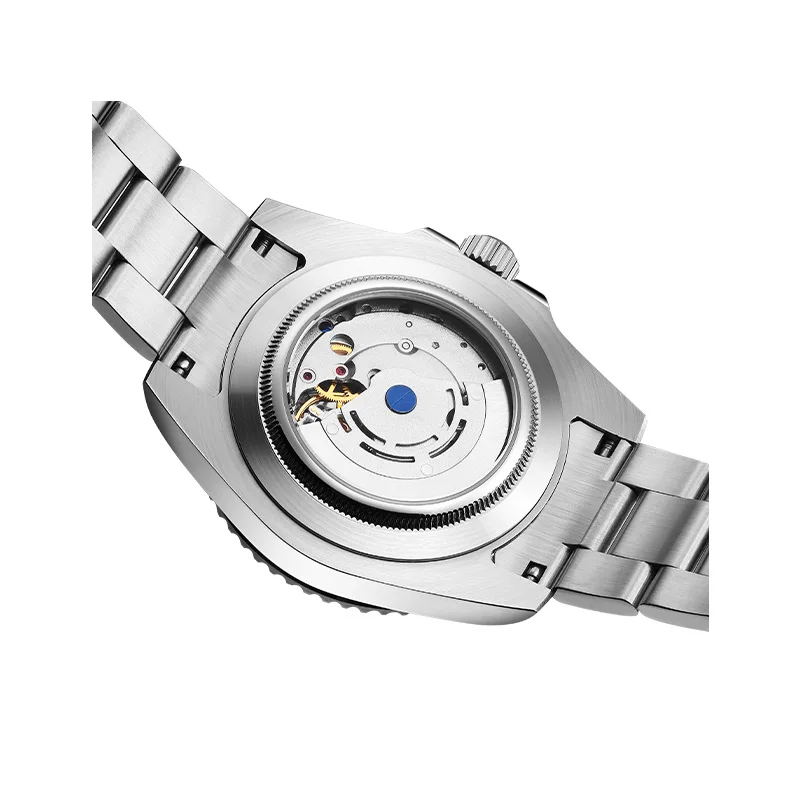 Montre homme TIME TOKEN 41 mm multi fuseaux horaires, montre automatique GMT, cadran en fibre de carbone luminescent, calendrier, montre-bracelet reloj hombre T454