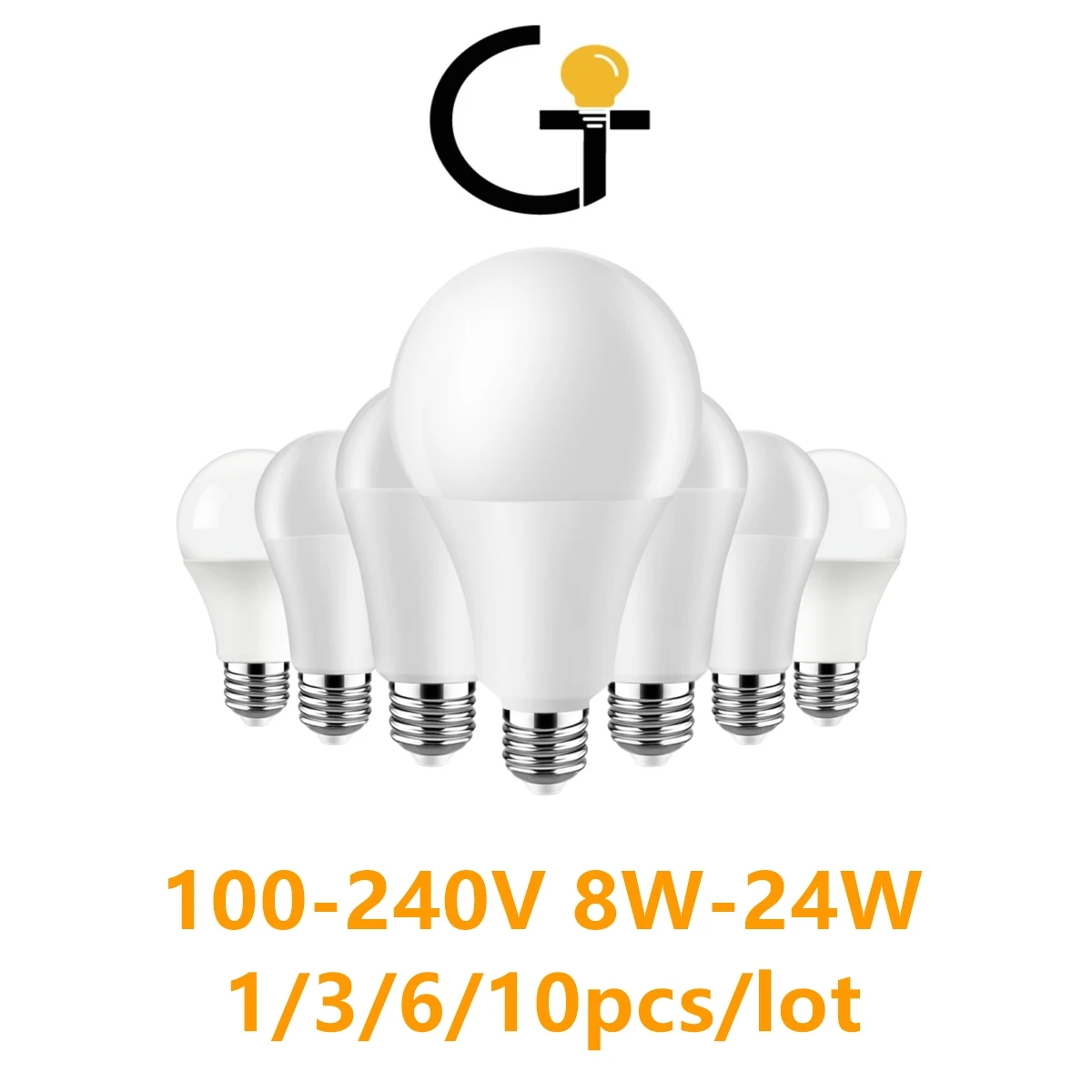 

Factory direct LED bulb full voltage A80 120V 220V 8W-24W E27 B22 high lumen without flicker 3000K/4000K/6000K warm white light