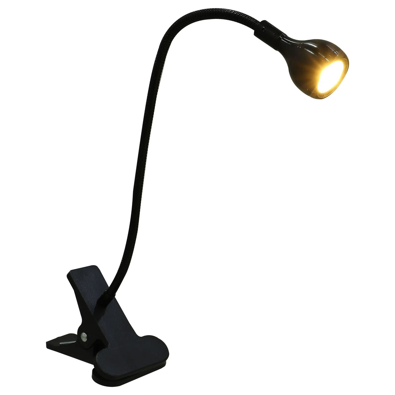 

USB Eye Protection Desk Lamp Clip LED Black Reading Lamps for Bed Degree Flexible Gooseneck Energy Saving Portable