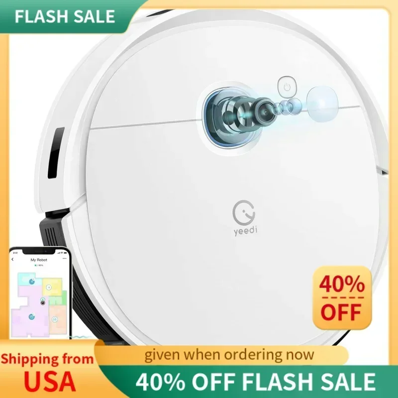 QWyeedi vac 2 pro Robot Vacuum and Mop Combo,Powerful 3000Pa Suction with Oscillating Mopping,Advanced 3D Obstacle Avoidance