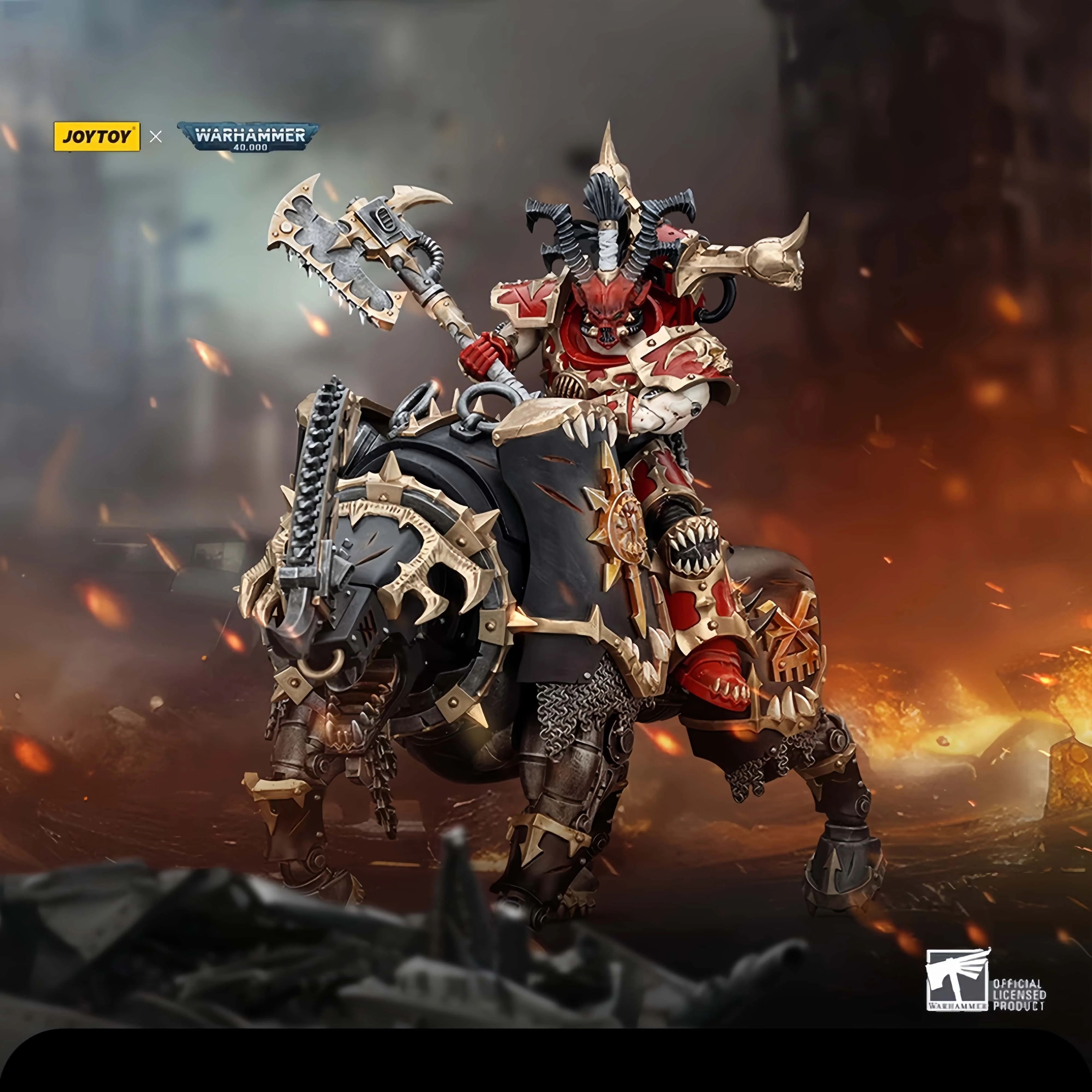 

Original [IN STOCK] JOYTOY Warhammer 40K Action Figure 1/18 World Eaters Lord Invocatus Anime Figures Model Toys Gift for Boys