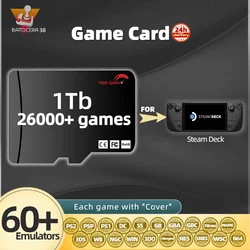 Tarjeta de juego TF SSD para Steam Deck, memoria, juegos Retro, Windows, portátil, PC, Plug & Play, Batocera 38, sistema PS2 3DS WII 2T 1T