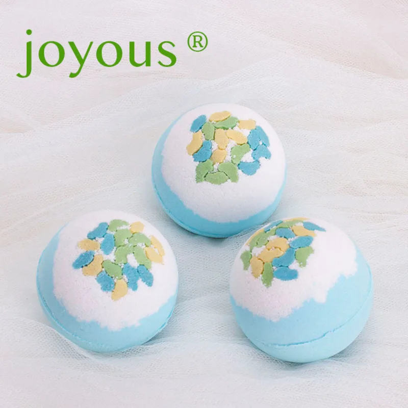 Joyous Fun Story Ocean Scented Bubble Bath Ball 100g White Tender Essential Oil Infused Bath Ball for Relaxing Bath Time