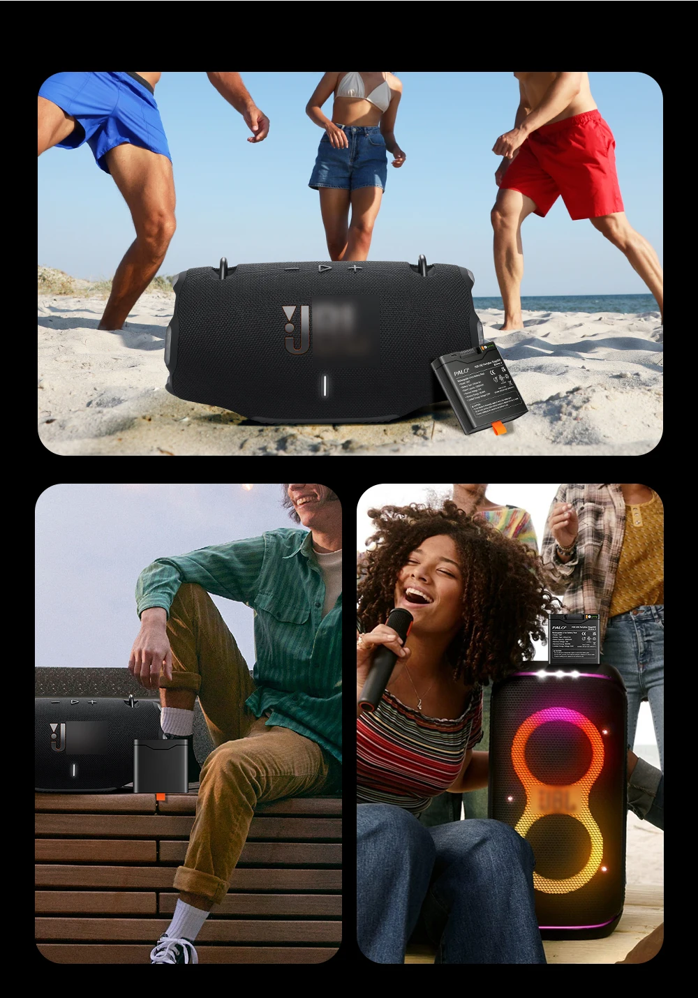 12000mAh Lautsprecher-Akku für JBL Xtreme 4, Akku für JBL PartyBox Stage 320, Hochleistungsakku mit TYPE-C-Ladefunktion – Detail 29