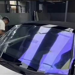 1x1.5m Purple blue 80% VLT Chameleon Window Tint Film Nano Ceramic car windows  Top Premium Glass Tinting Vinyl UV Protector