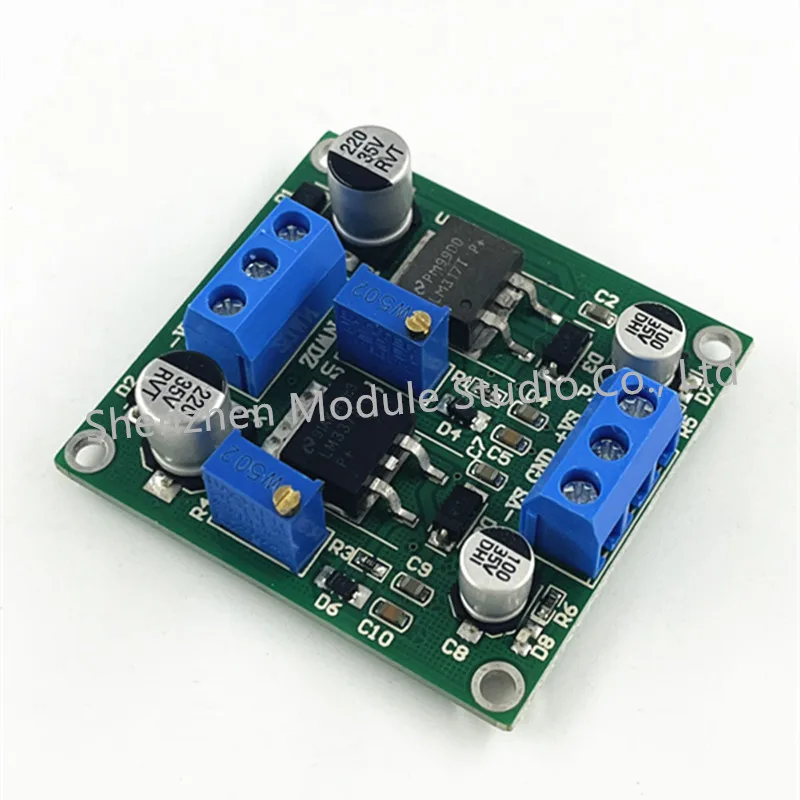 1pcs LM317/337 Stabilizing Power Module Positive/Negative Voltage Regulator Modules Low Ripple Electronic Voltage Regulator