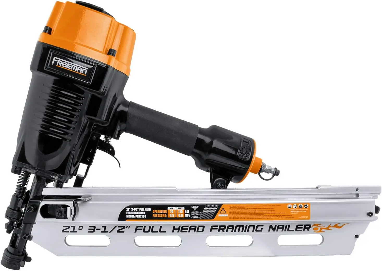 Pfr2190 pneumático Framing Nailer com Case, 21 graus, 3-1/2"