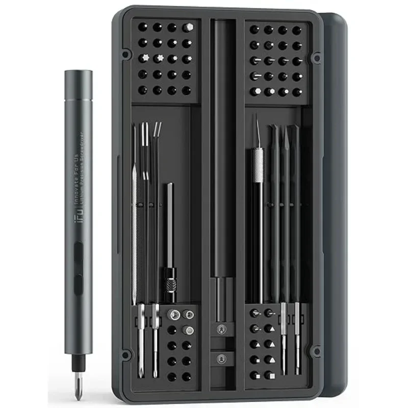 Ifu Mini Chave de Fenda Elétrica 42 90 em Conjunto de Chave de Fenda de Precisão com Luz Led e Pontas Magnéticas Chave de Fenda Elétrica sem Fio