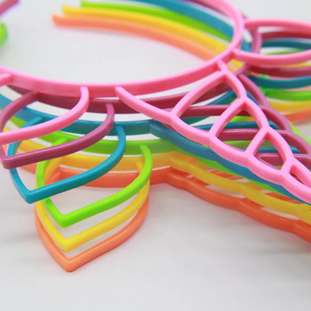 

24Pcs Unicorn Plastic Headbands Colorful Party Hairbands for Kids Girls Children Hair Accessories Headband Unicorn Headband