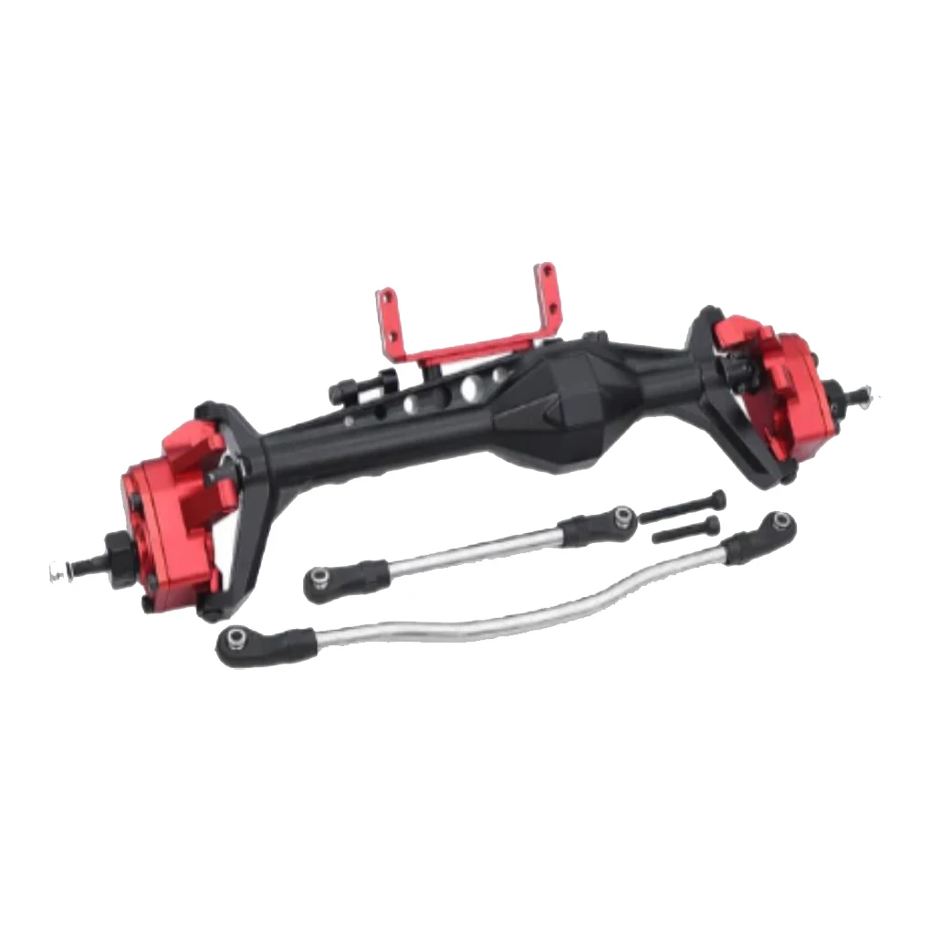 

1/10 Front Axle RC Upgrade Part Aluminum Alloy Better Stability Rc Front Axle For Axial Capra RC Car Part RC Car Accessories Red