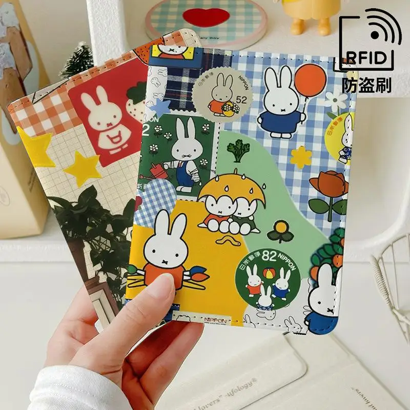 Miffy Cartoon Creative Cute Storage Passant Holder ID Bag Personalized Animation Peripheral Portable Multifunctional Card Bag