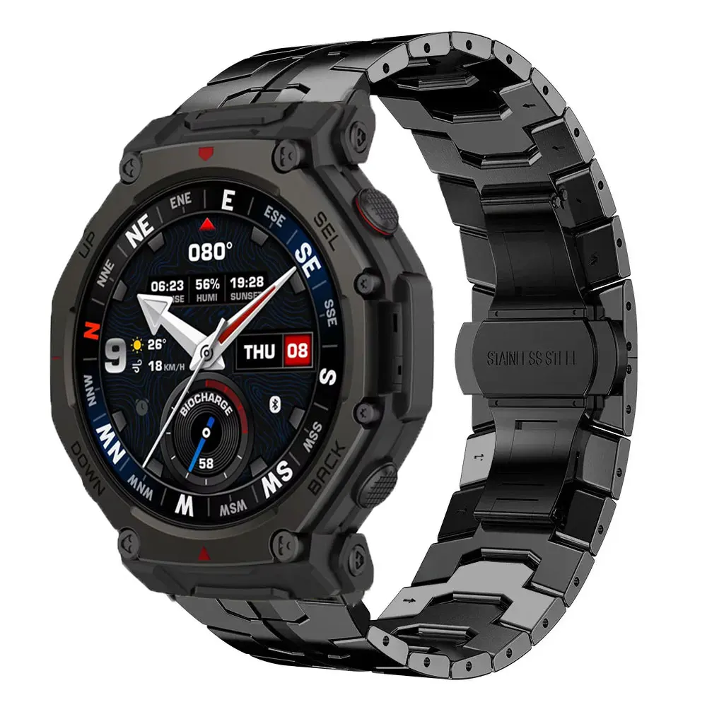 22 مللي متر 20 مللي متر حزام ل Amazfit t-rex3pro 48/44 مللي متر Huami نشط 2 المعادن الفرقة سوار ل COROS PACE 3 4 Garmin نشط 6 معصمه