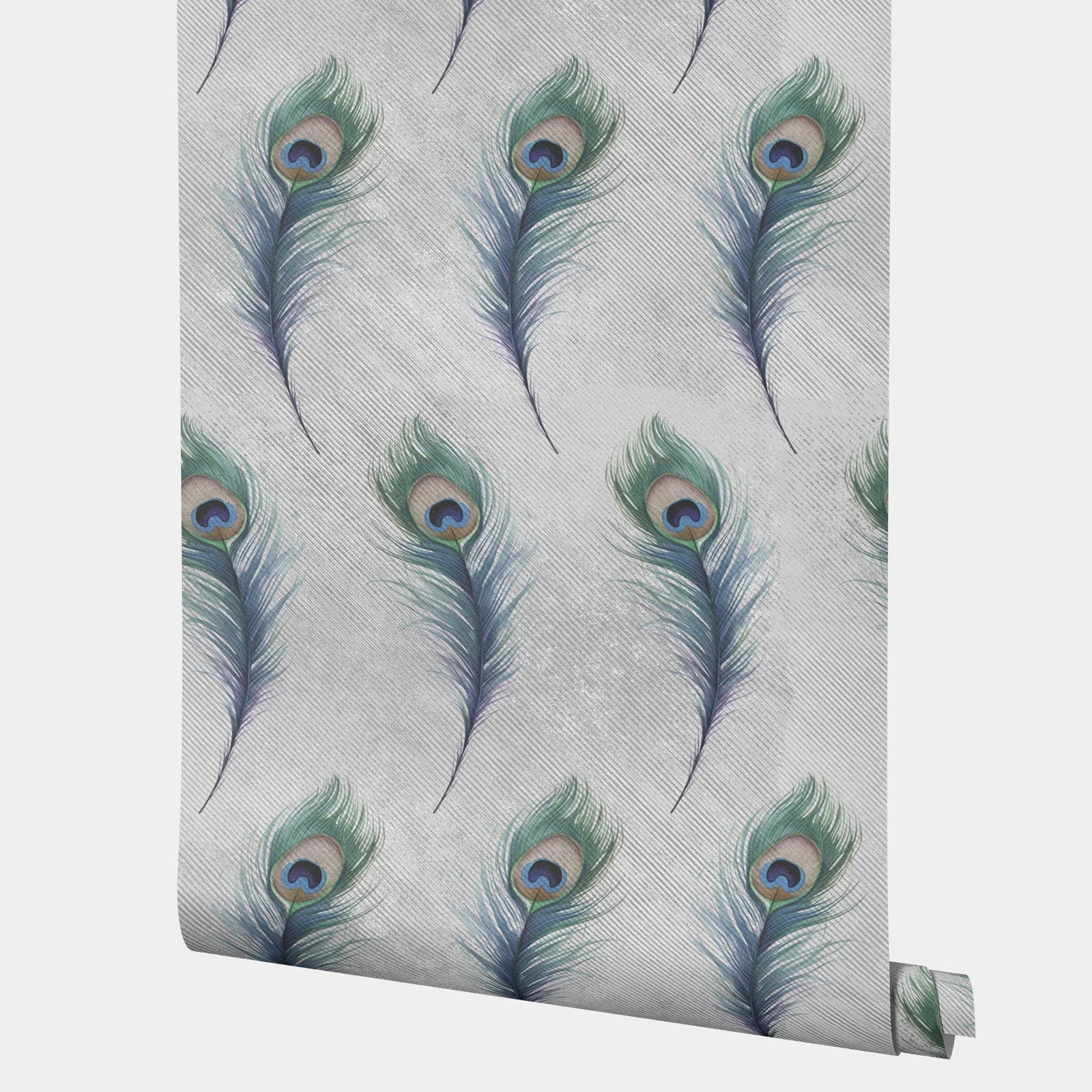 

Богемные обои с павлиньими перьями, обои с художественным шлейфом, роскошные обои для домашнего декора для стен, наклейки на стену, 50 см * 300 см