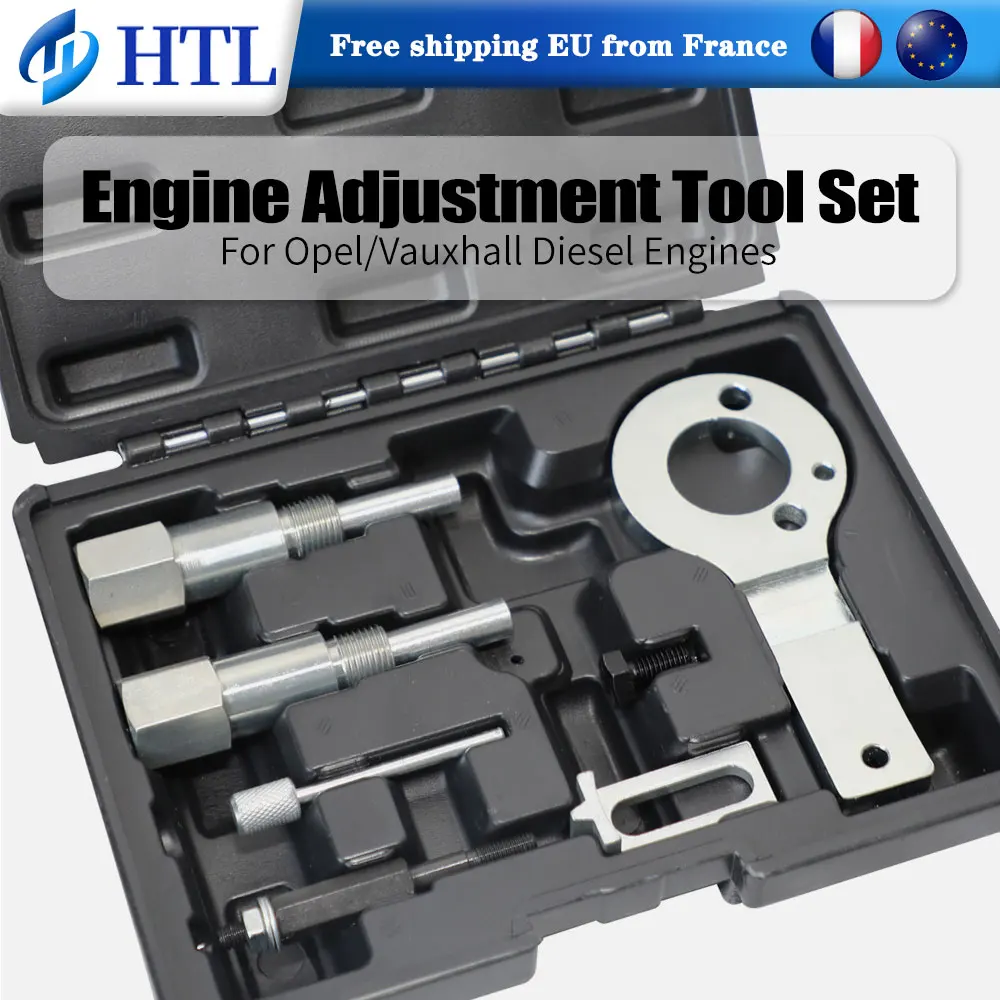 Kit d'outils de calage distribution pour moteurs diesel 1.9 CDTi / JTD Opel Vauxhall Alfa Romeo Fiat - Blocage arbre à cames et volant moteur