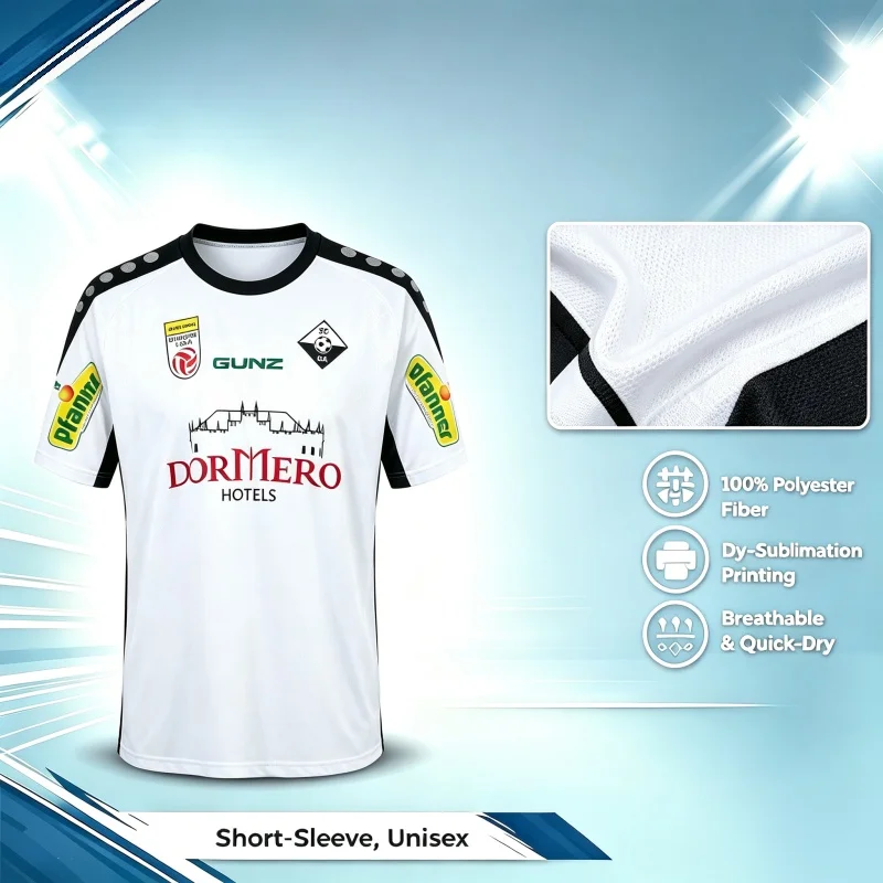 Rheindorf Altach Soccer Jersey 2026‑2027 Season Black Grey Print Short Sleeve Football Shirt Men Fan Sport Top